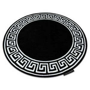 HAMPTON szőnyeg Grecos kör fekete 140 cm kép