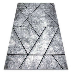Modern COZY szőnyeg 8872 Wall, Geometriai, háromszögek - szürke / kék 180x270 cm kép