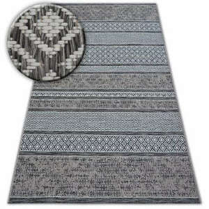 Fonott sizal szőnyeg LOFT 21118 boho elefántcsont/ezüst/szürke 140x200 cm kép