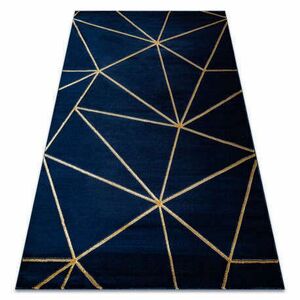 Kizárólagos EMERALD szőnyeg 1013 glamour, elegáns geometriai sötétkék / arany 120x170 cm kép
