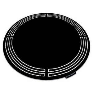 HAMPTON szőnyeg Chick kör keret fekete kerék 140 cm kép
