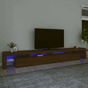 vidaXL barna tölgy színű TV-szekrény LED-lámpákkal 290x36, 5x40 cm kép