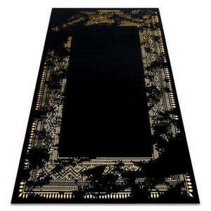 Modern GLOSS szőnyeg 408C 86 elegáns, glamour, art deco fekete /... kép