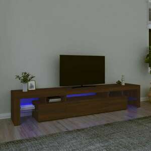 vidaXL barna tölgyszínű TV-szekrény LED-lámpákkal 215x36, 5x40 cm kép