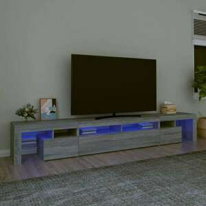 vidaXL szürke sonoma színű TV-szekrény LED-lámpákkal 260x36, 5x40 cm kép