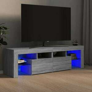 vidaXL szürke sonoma színű TV-szekrény LED-világítással 140x36, 5x40 cm kép
