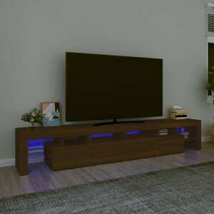 vidaXL barna tölgyszínű TV-szekrény LED-lámpákkal 230x36, 5x40 cm kép
