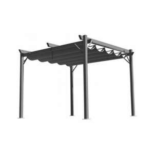 Kerti pergola 300x300x230 cm - Szürke kép