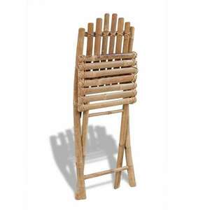 2 db összecsukható bambusz kerti szék kép