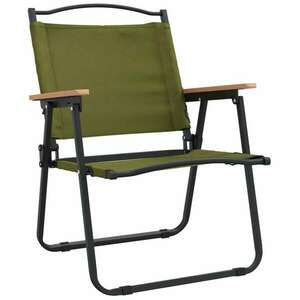 2 db zöld oxford szövet camping szék 54x55x78 cm kép