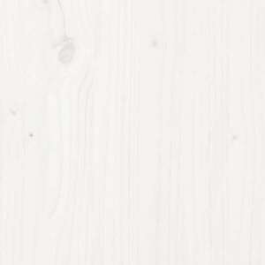 Fehér tömör fenyőfa ágykeret 135 x 190 cm (4ft6 double) kép