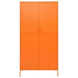 Narancssárga acél ruhásszekrény 90 x 50 x 180 cm kép