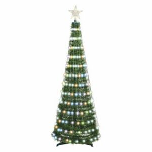 LED karácsonyfa fényfüzérrel és csillaggal, 1, 5 m, beltérre, távi... kép