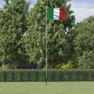 vidaXL alumínium olasz zászló és rúd 6, 23 m kép