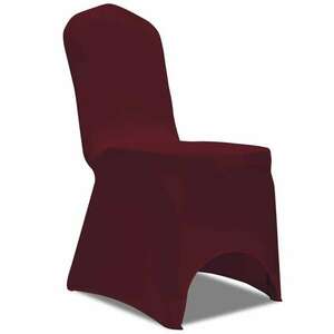 vidaXL 50 db Bordeaux nyújtható szék huzat kép
