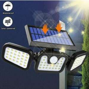 Solar LED lámpa, állítható, TRIO modell, alkonyérzékelővel és moz... kép