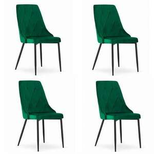 4 székből álló készlet skandináv stílus, Mercaton, Imola, bársony... kép
