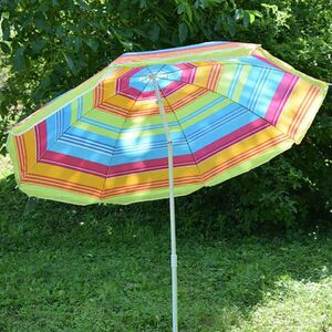 Kerti napernyő, csíkos, 180 cm-es, dönthető kép