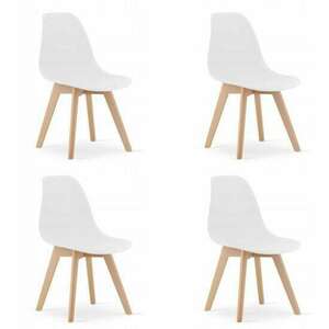 4 székből álló készlet skandináv stílus, Mercaton, Kito, PP, fa, ... kép