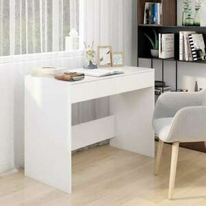 vidaXL fehér forgácslap íróasztal 101 x 50 x 76, 5 cm kép