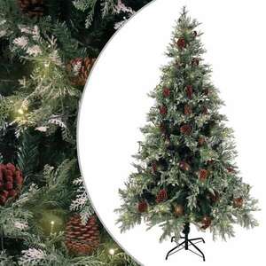 vidaXL fehér műkarácsonyfa LED-ekkel 300 cm kép