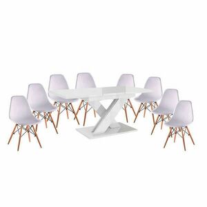 Modern szék DIDIER bükk + fehér kép