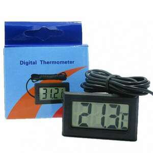 LCD kijelzős digitális hőmérő hőmérséklet mérő -50 +110°C kép