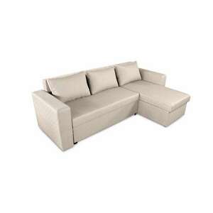 Napoli megfordítható kihúzható kanapé, tárolóládával, bézs 247x14... kép