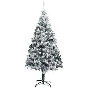 vidaXL fehér PVC műkarácsonyfa vastag ágakkal 240 cm kép