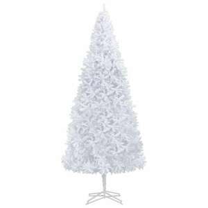 Fehér műkarácsonyfa led-ekkel és gömbszettel 500 cm kép