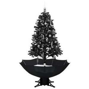 Fekete pvc havazó karácsonyfa ernyő alakú talppal 170 cm kép