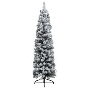 vidaXL műkarácsonyfa LED-ekkel és gömbökkel 150 cm kép