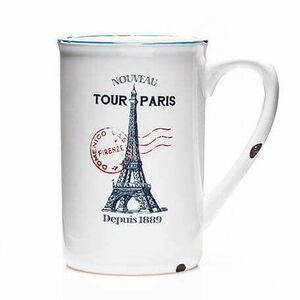 Eiffel tornyos retro porcelán bögre - 390 ml kép