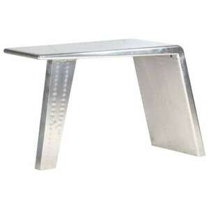 vidaXL ezüstszínű fém repülős asztal 112 x 50 x 76 cm kép