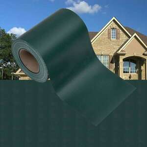 vidaXL 4 db matt zöld PVC kerti árnyékoló kerítés 35 x 0, 19 m kép