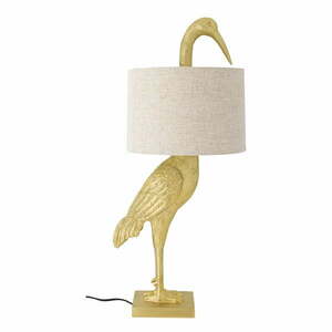 Aranyszínű asztali lámpa textil búrával (magasság 73 cm) Heron – Bloomingville kép