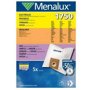 Menalux 1750 5 db szintetikus porzsák + 1 microfilter kép