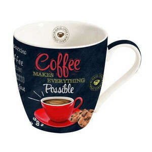 Porcelánbögre 350ml, dobozban, It's Coffee Time Red kép