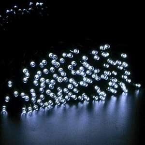 LED fényfüzér 10m 100LED hideg fehér kép