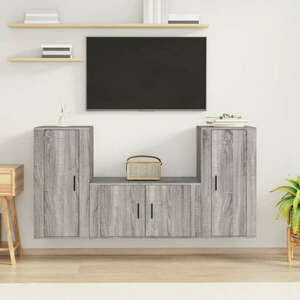 vidaXL szürke sonoma szerelt fa TV-szekrény 80 x 40 x 40 cm kép