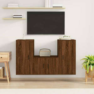 vidaXL barna tölgy színű szerelt fa TV-szekrény 80 x 40 x 40 cm kép