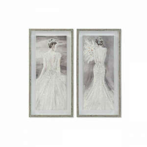 Kép DKD Home Decor 40 x 3, 8 x 80 cm Hölgy Romantikus (2 egység) kép