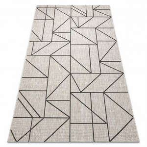 Fonott sizal floorlux szőnyeg 20605 ezüst / fekete / bézs HÁROMSZ... kép