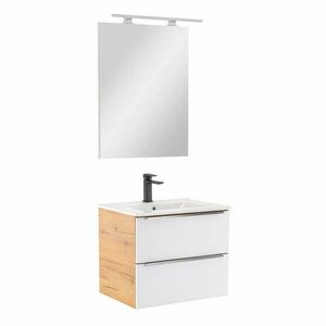 Vario Trim 60 komplett fürdőszoba bútor tölgy-fehér kép