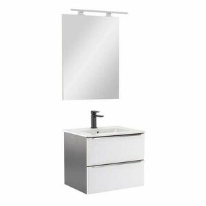 Vario Trim 60 komplett fürdőszoba bútor antracit-fehér kép