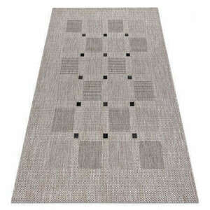 Fonott sizal floorlux szőnyeg 20079 Négyszögletes ezüst / fekete... kép