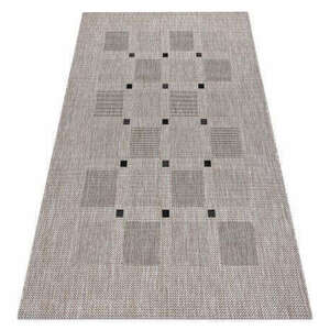 Fonott sizal floorlux szőnyeg 20079 Négyszögletes ezüst / fekete... kép
