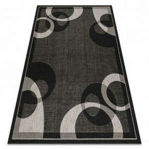 Fonott sizal floorlux szőnyeg 20078 FEKETE / ezüst 160x230 cm kép