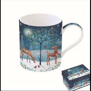 Porcelánbögre 350ml, dobozban, With Love at Christmas, Deers kép