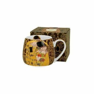 Porcelánbögre, 430ml, dobozban, Klimt: The Kiss kép